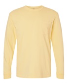 Comfort Colors Adult Heavyweight RS Long-Sleeve Pocket T-Shirt C4410 BUTTER Pocket